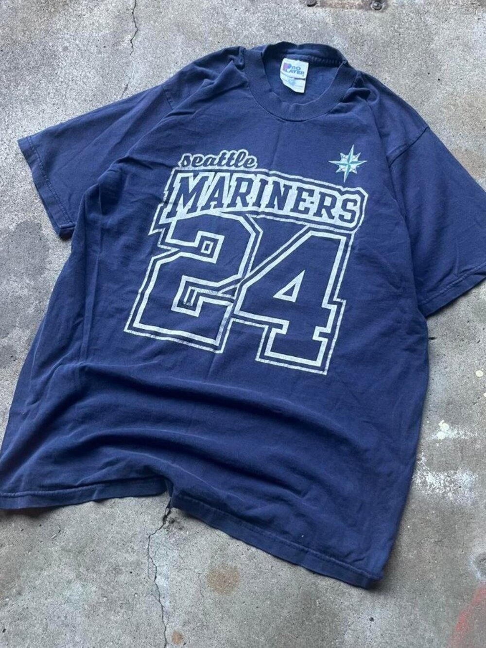 Pro Player Men's Navy and Blue T-shirt